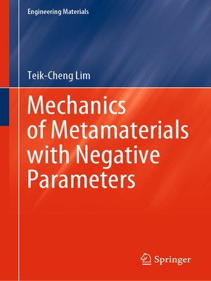 cover image of Mechanics of Metamaterials with Negative Parameters
